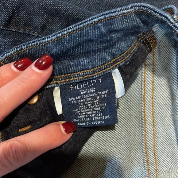 Fidelity denim, belvedere, high rise, ultra slim. 27*31 Great  Condition!‎ - Picture 5 of 15